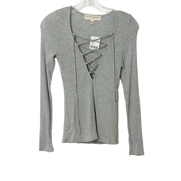 Urban Outfitters Tops - NWT- Urban Outfitters Lace up Long Sleeve Tee